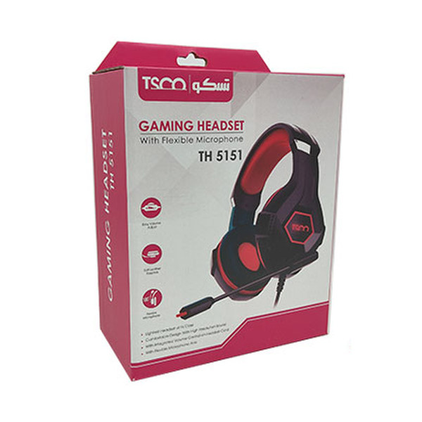 هدست مخصوص بازی برند تسکو مدل HEADSET GAMING TSCO TH 5151