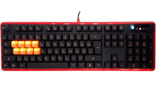 کیبورد مخصوص بازی ایفورتک سری بلادی مدل KEYBOARD GAMING BLOODY A4TECH B-2278