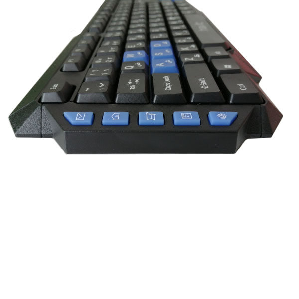 کیبورد و ماوس سیم دار برند هویت مدل KEYBOARD MOUSE HAVIT KB-254