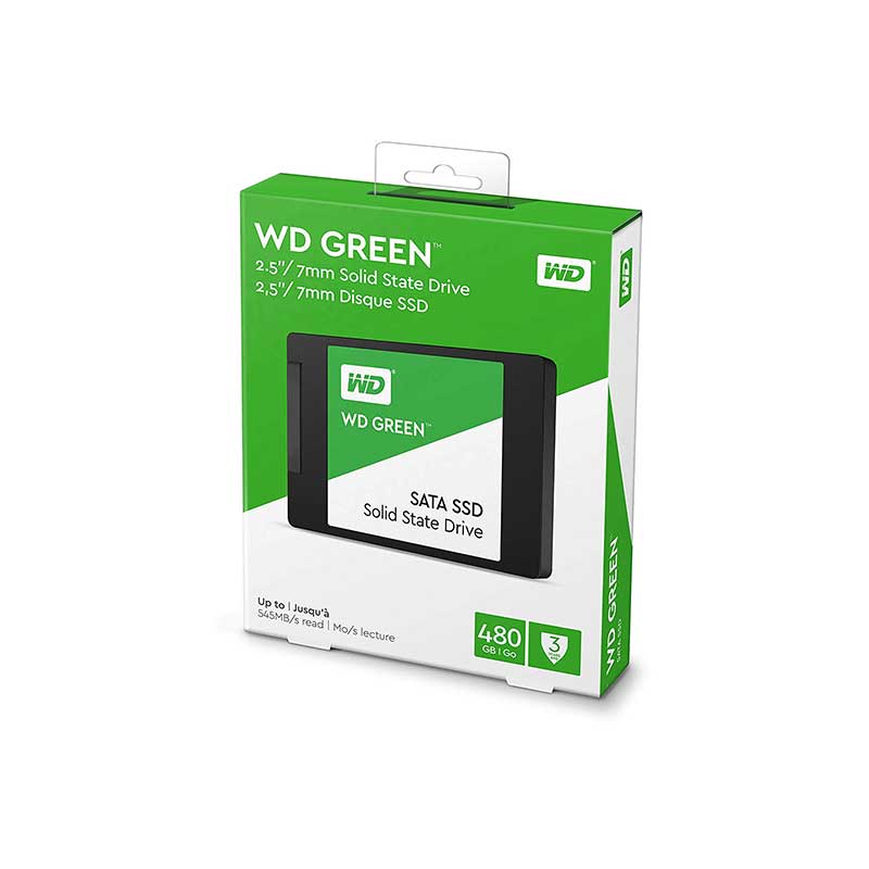 حافظه SSD وسترن دیجیتال مدل GREEN WDS480G2G0A ظرفیت 480 گیگابایت