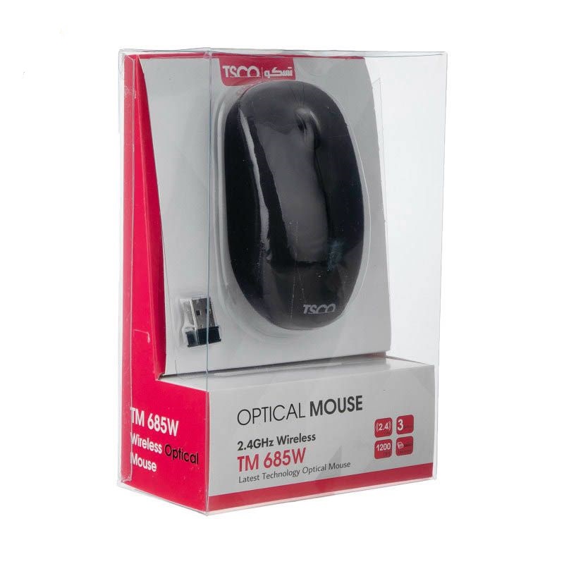 ماوس بی سیم تسکو مدل MOUSE TSCO TM-685 W