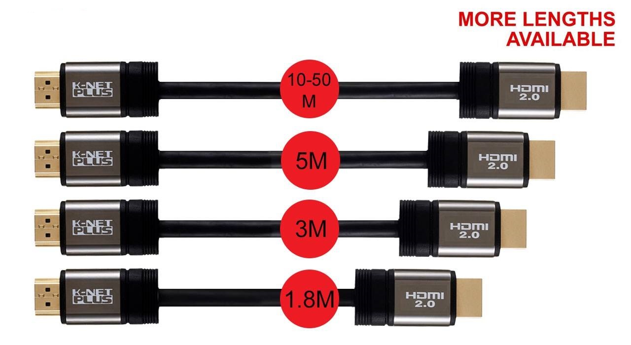 کابل اچ دی ام آی ورژن 4K کی نت پلاس به طول 10 متر CABLE HDMI KNET PLUS