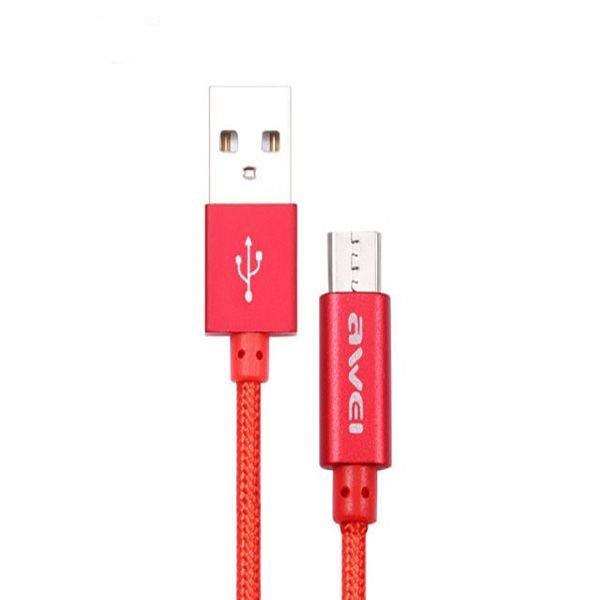 بهترین قیمت کابل تبدیل USB به microUSB اوی AWEI پاوربانکی مدل CL-10 به طول 0.3 متر