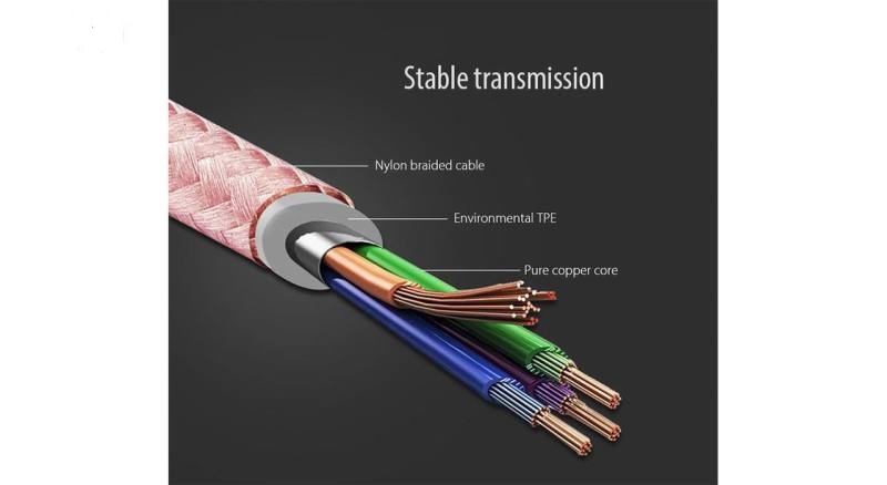 کابل تبدیل USB به microUSB اوی AWEI پاوربانکی مدل CL-10 به طول 0.3 متر