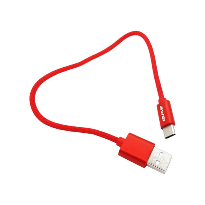 کابل تبدیل USB به Type-C اوی AWEI پاوربانکی مدل CL-85 به طول 0.3 متر