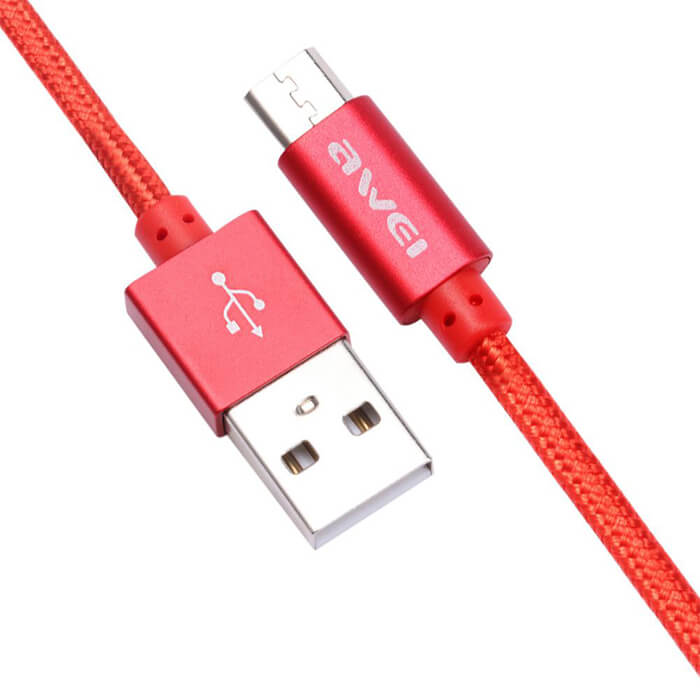 کابل تبدیل USB به Type-C اوی AWEI پاوربانکی مدل CL-85 به طول 0.3 متر