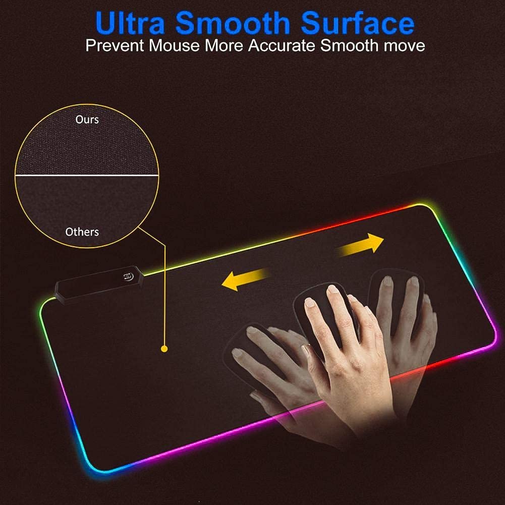 ماوس پد گیمنگ RGB سایز 40 * 90 MOUSE PAD GAMING LARGE