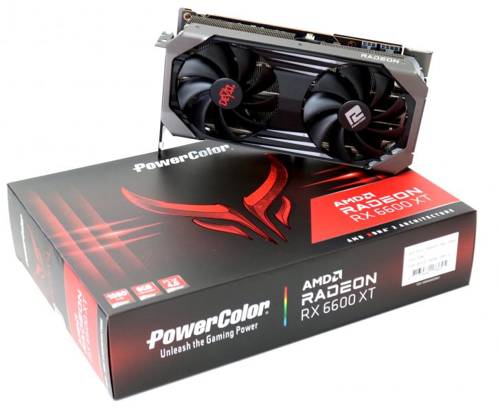 کارت گرافیک برند پاورکالر مدل Power Color Hellhound AMD Radeon RX 6600 XT 8GB GDDR6 Graphics Card