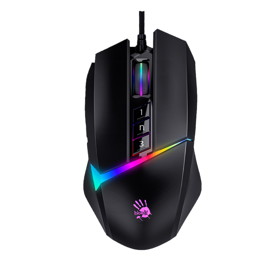 خرید،قیمت و مشخصات ماوس گیمینگ ای فورتک بلادی W-60 PRO RGB - قائم آی تی