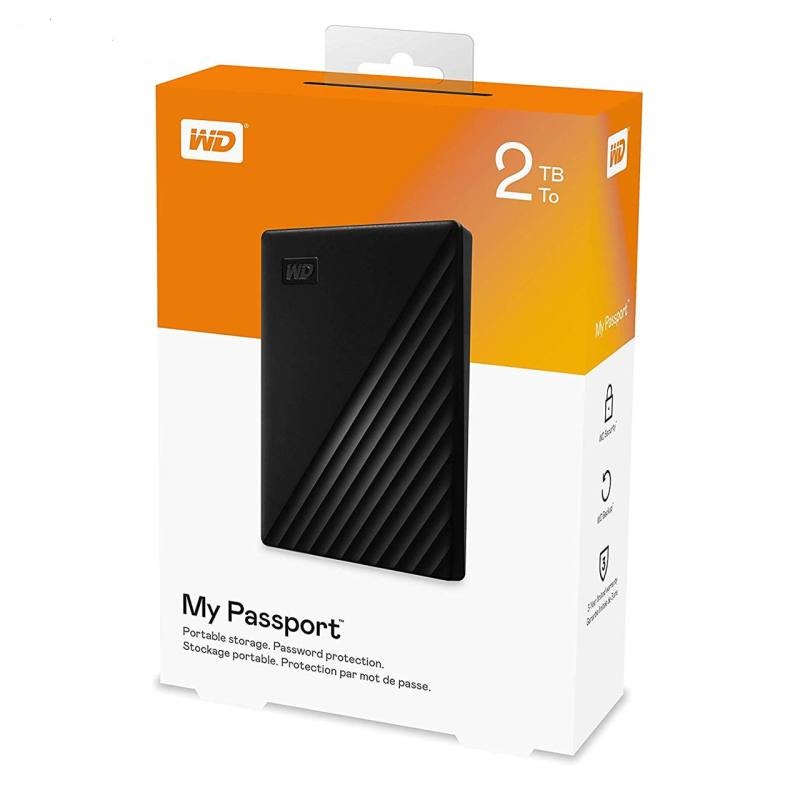 هارد اکسترنال برند وسترن دیجیتال مدل پاسپرت ظرفیت HDD WD MYPASS 2T