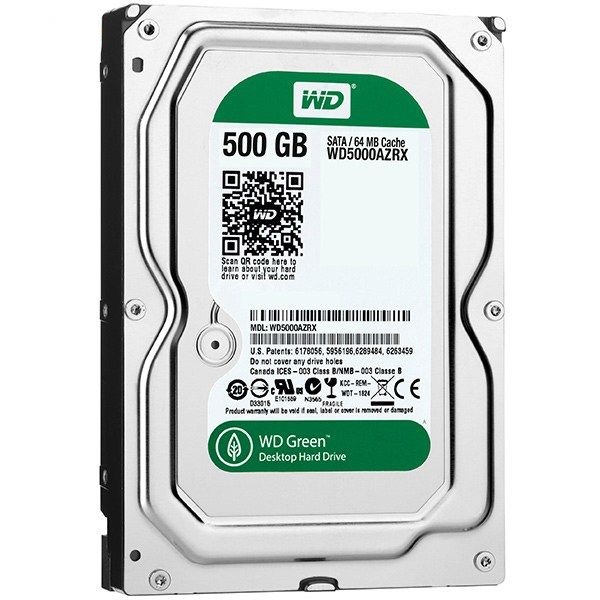 هارد اینترنال وسترن دیجیتال سبز ظرفیت 500 گیگابایت مدل HDD WD GREEN WD5000AZRX