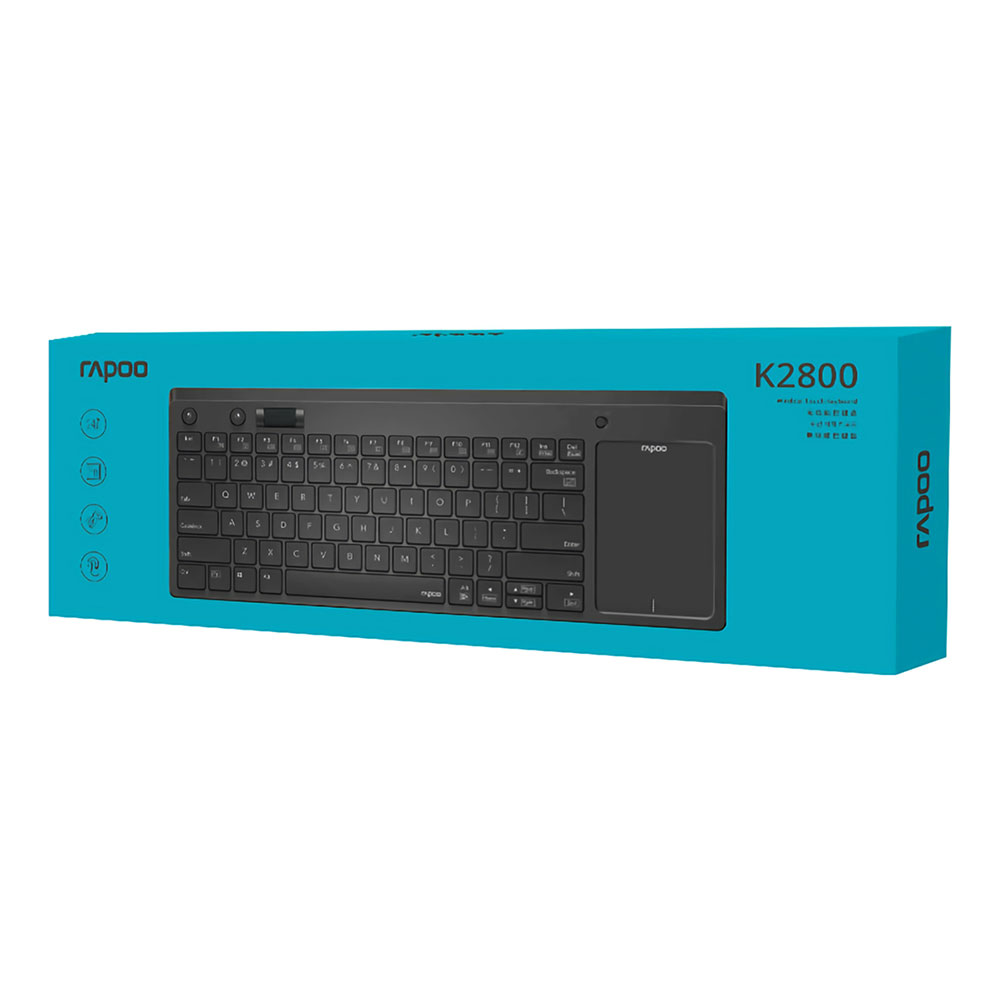 کیبورد بی سیم تاچ پد دار رپو مدل KEYBOARD WIRELESS RAPOO K-2800