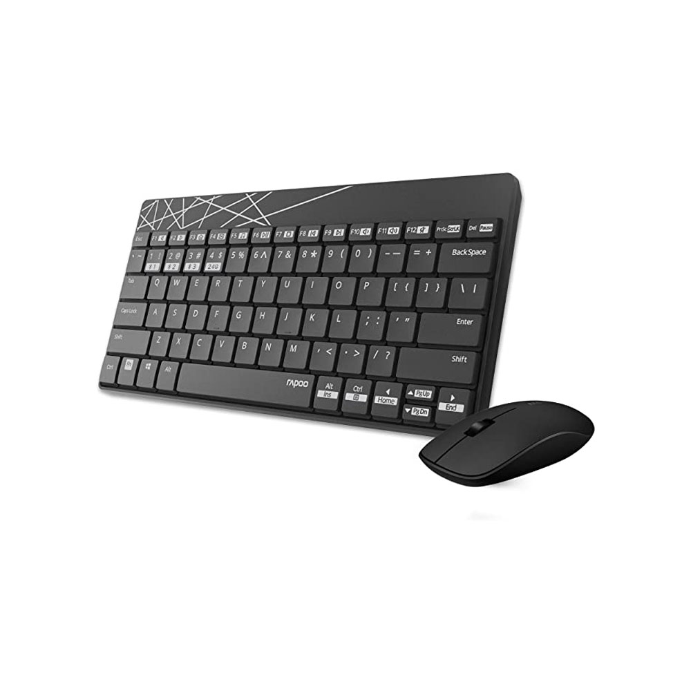 KEYBOARD MOUSE RAPOO کیبورد و ماوس بی سیم رپو مدل 9000G