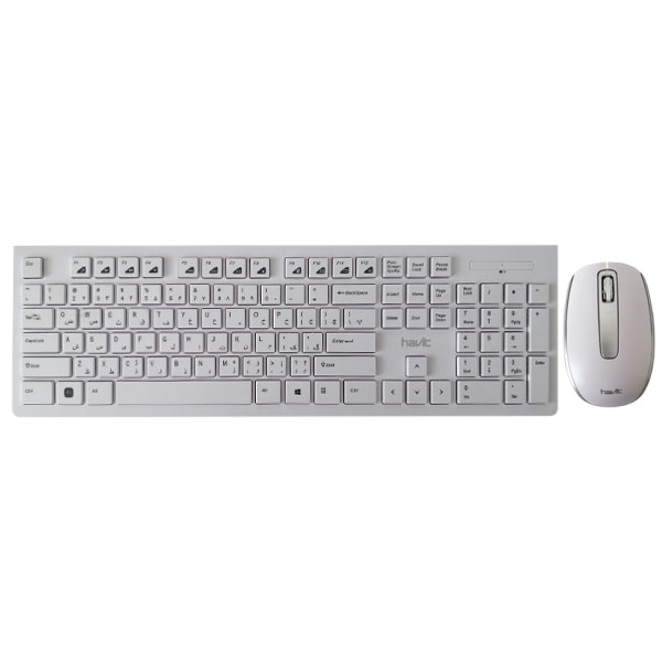 کیبورد و ماوس بی سیم هویت مدل KEYBOARD MOUSE WIRELESS HAVIT KB-595