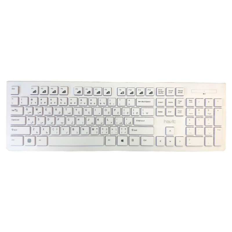 کیبورد و ماوس بی سیم هویت مدل KEYBOARD MOUSE WIRELESS HAVIT KB-595