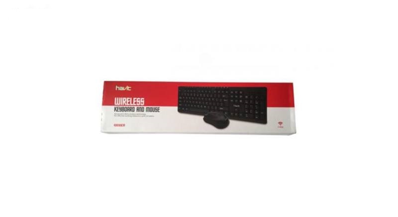 کیبورد و ماوس بی سیم هویت مدل KEYBOARD MOUSE WIRELESS HAVIT KB-610