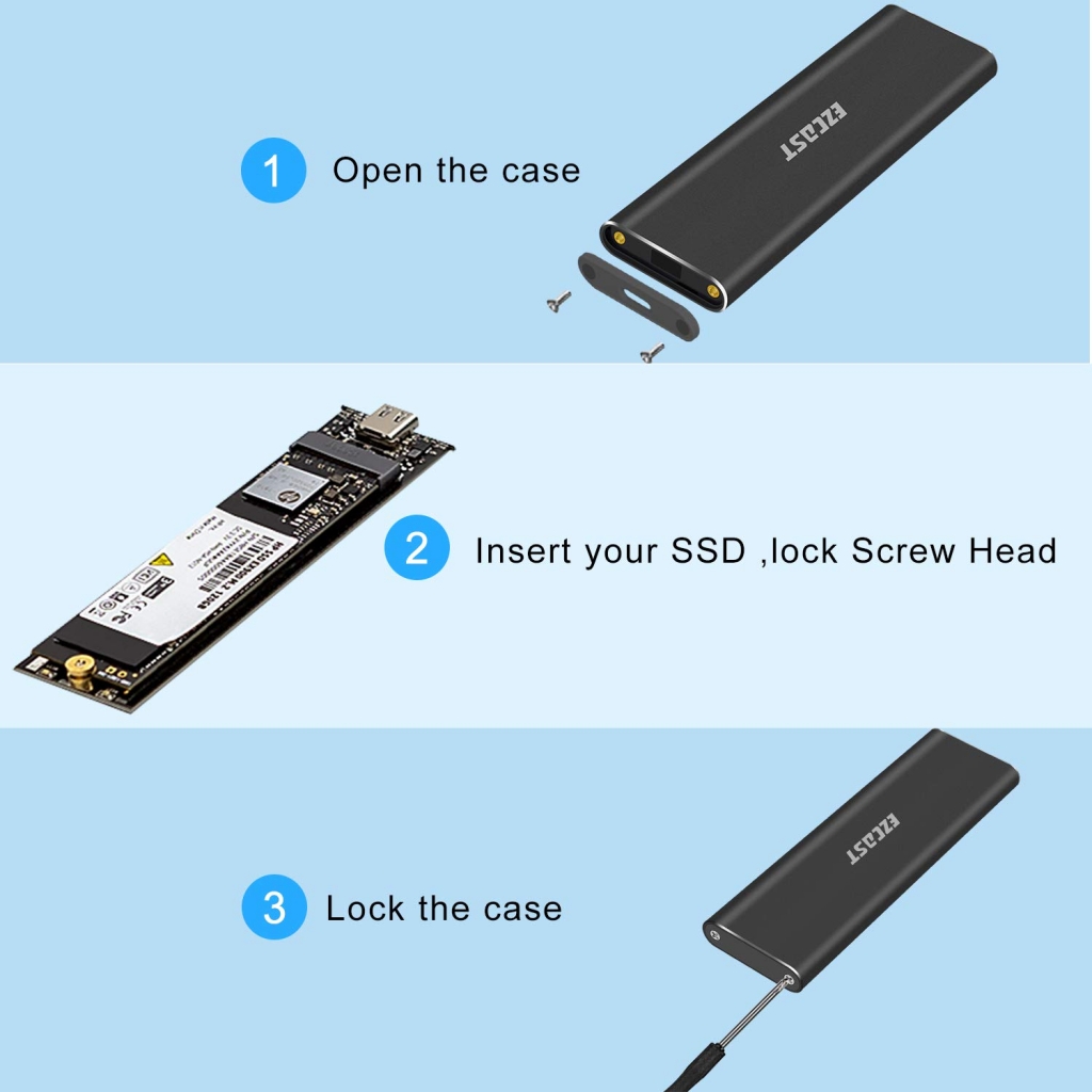 EzCast M.2 NVME SSD Hard Box