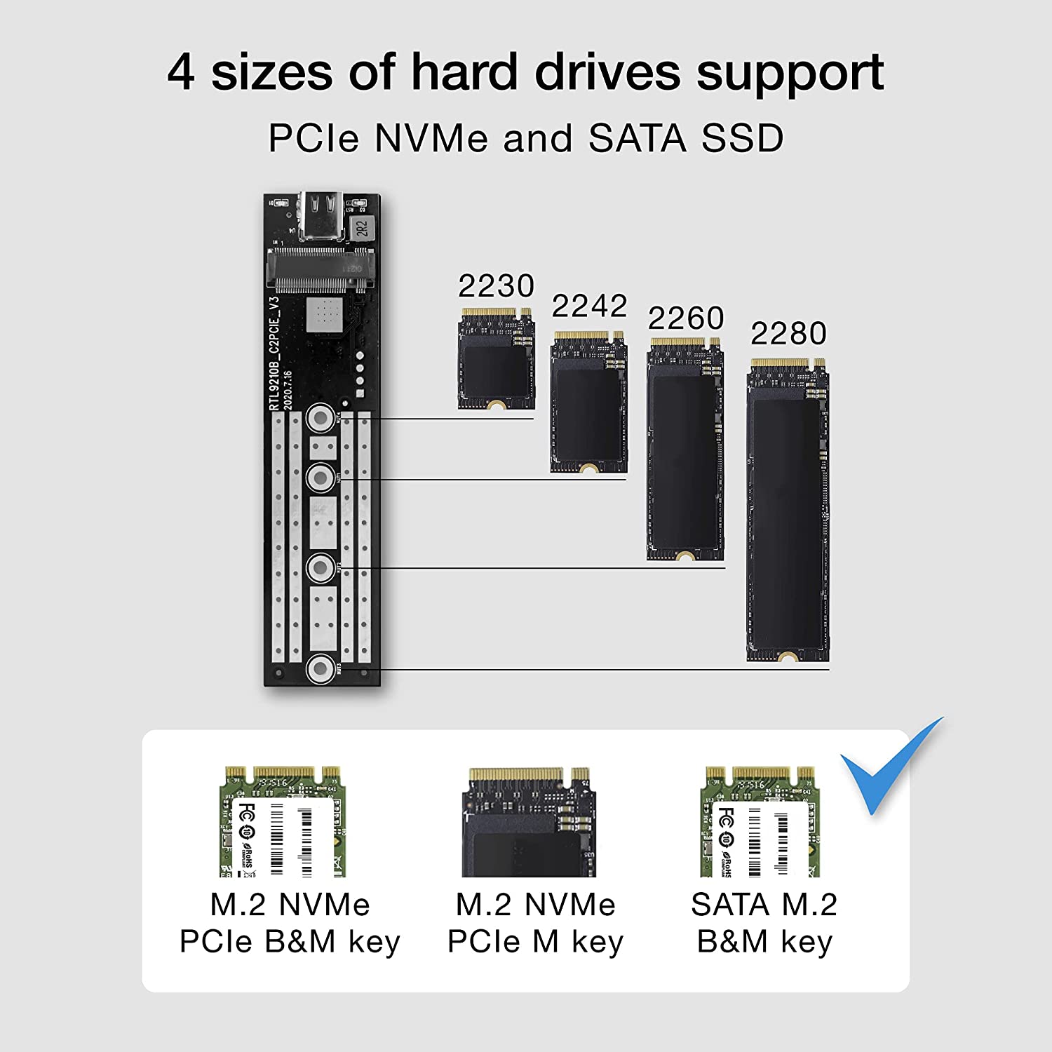 باکس هارد اس اس دی ایزی کست مدل EZCAST SSD M.2 NVME PORTABLE ENCLOSURE