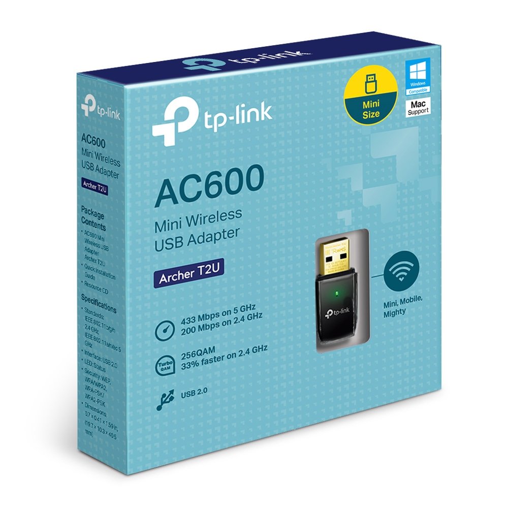 کارت شبکه تی پی لینک مدل WIRELESS ADAPTER TP-LINK ARCHER T2U AC600