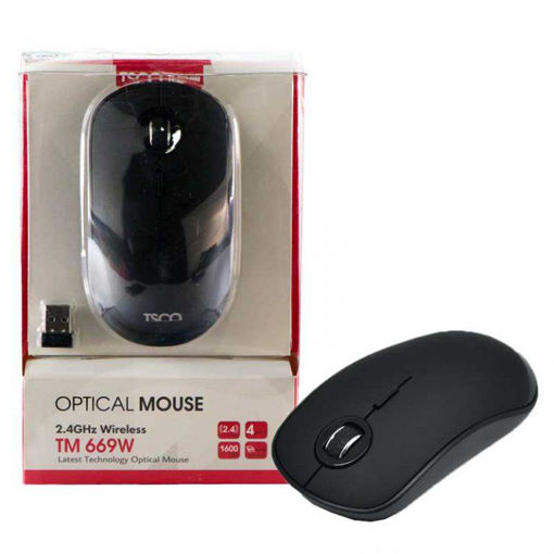 ماوس بدون سیم تسکو مدل MOUSE TSCO TM-669 W