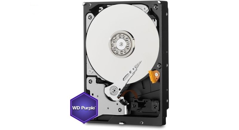 هارد دیسک اینترنال بنفش وسترن مدل HDD WD Purple WD10PURZ 1T ظرفیت یک ترابایت