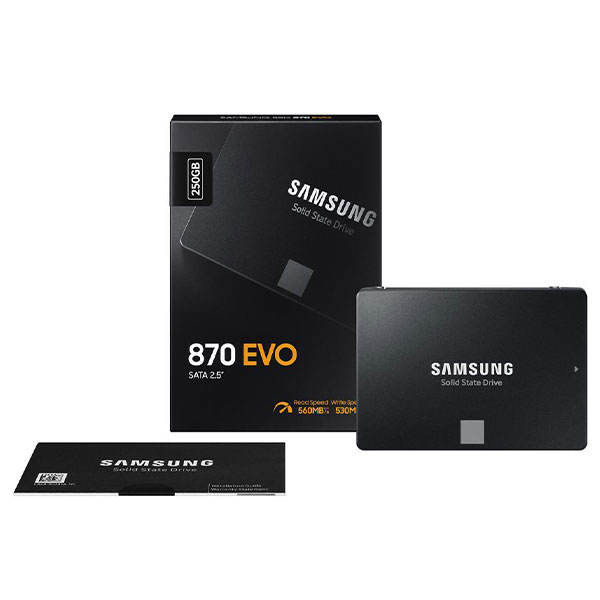 حافظه اس اس دی برند سامسونگ مدل SSD SAMSUNG EVO 870 250GB