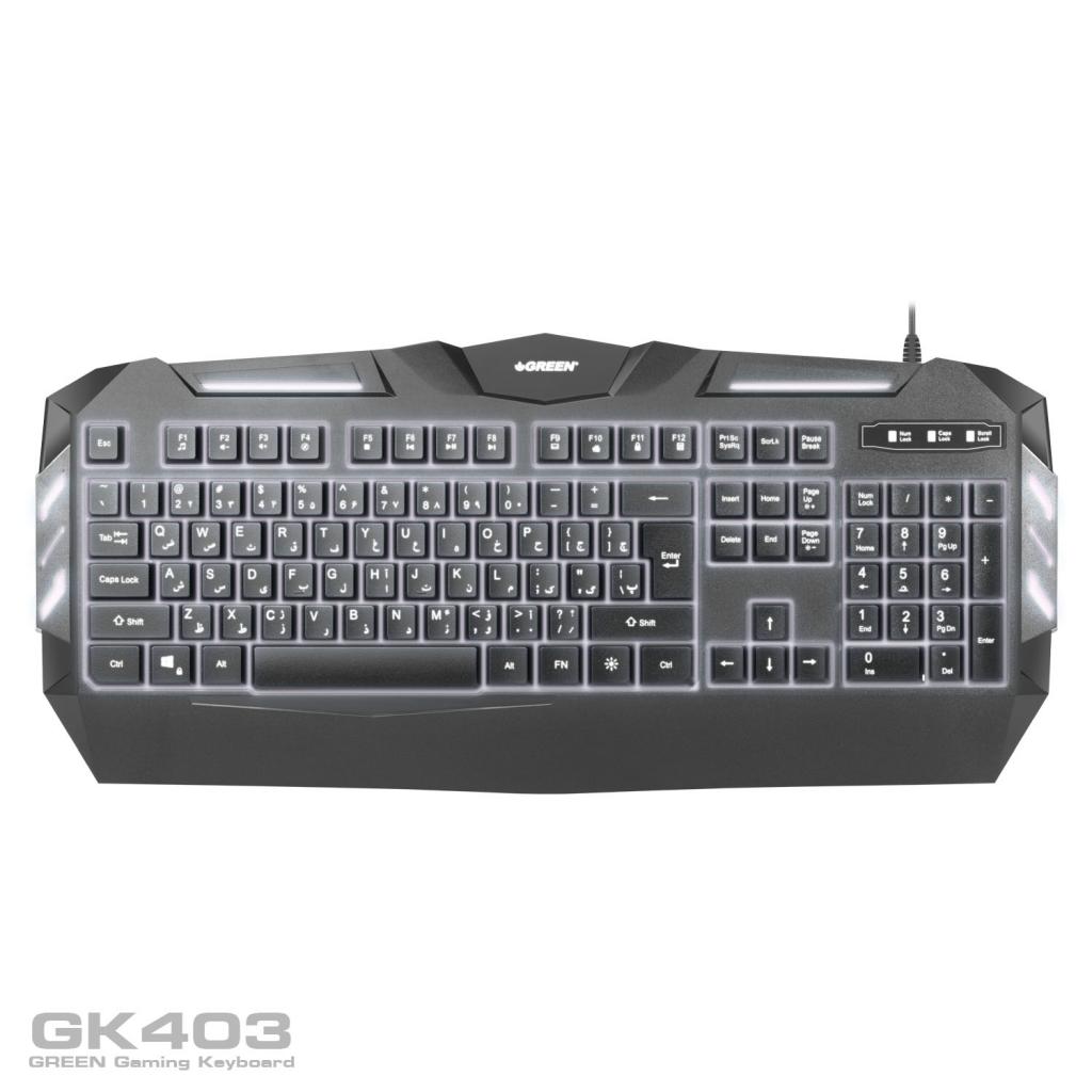 کیبورد سیم دار گرین مدل KEYBOARD GREEN GK-403