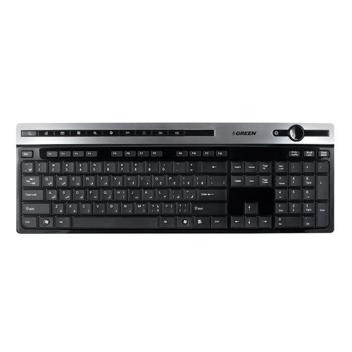 کیبورد سیم دار برند گرین مدل KEYBOARD GREEN GK-503