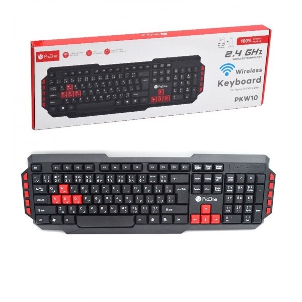 کیبورد بی سیم پرووان مدل KEYBOARD PROONE PKW-10