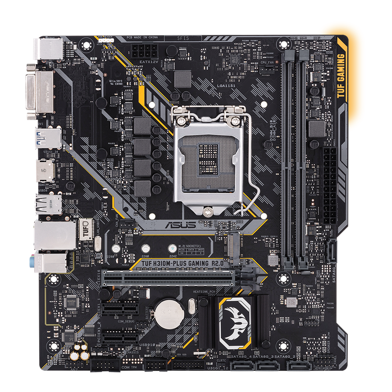 بهترین قیمت مادربرد ایسوس مدل MAINBOARD ASUS H 310 M PLUS TUF GAMING R2