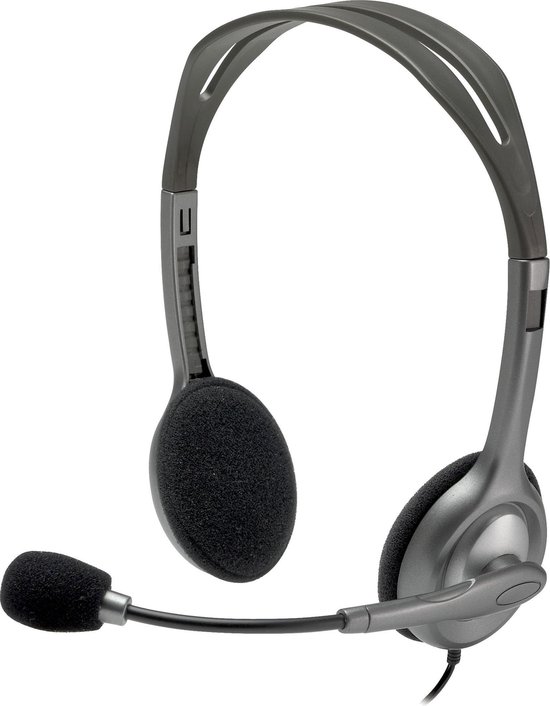 خرید و قیمت هدست با سیم  لاجیتک مدل HEADSET LOGITECH  H111 در قائم آی تی