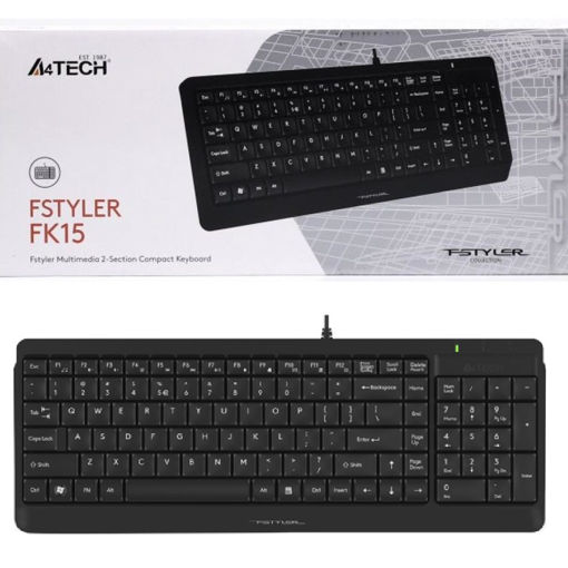 کیبورد سیم دار ایفورتک مدل KEYBOARD A4TECH FK-15