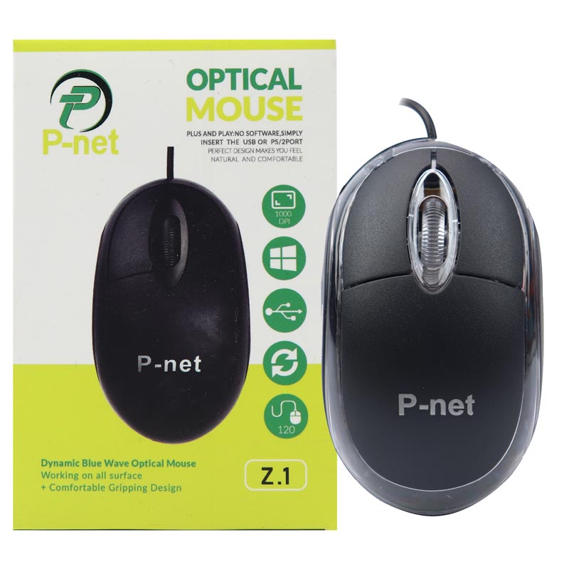 ماوس سیم دار پی نت مدل MOUSE PNET Z-1