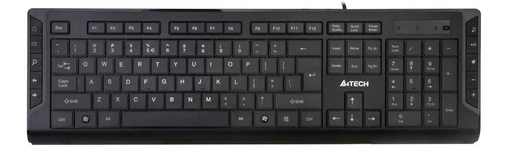 کیبورد سیم دار ایفورتک مدل KEYBOARD A4TECH KD-600