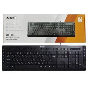 کیبورد سیم دار ایفورتک مدل KEYBOARD A4TECH KD-600