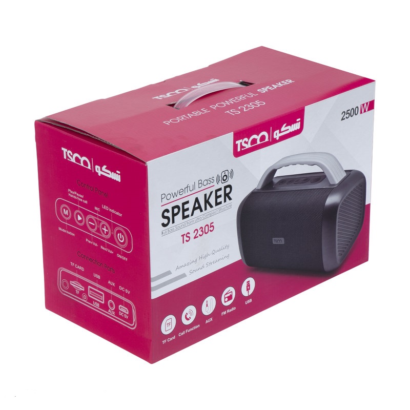 اسپیکر بلوتوثی قابل حمل تسکو مدل SPEAKER TSCO TS 2305 