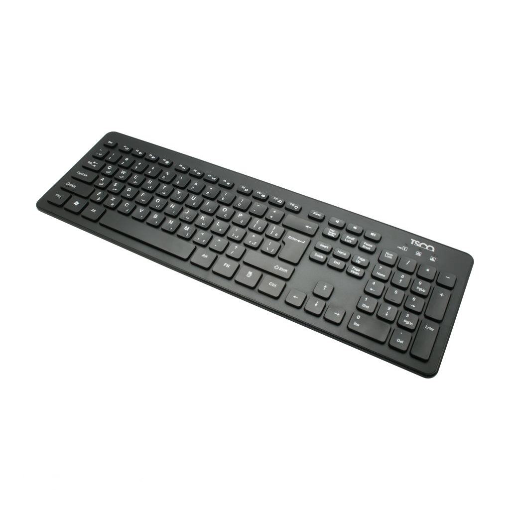 کیبورد و ماوس بدون سیم تسکو مدل KEYBOARD MOUSE TSCO TKM 7011 W