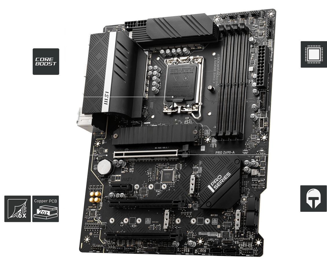 Msi Z 690 A PRO D4 Motherboard