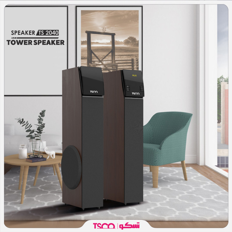 پخش کننده خانگی دوتکه تسکو مدل SPEAKER TSCO TS-2040