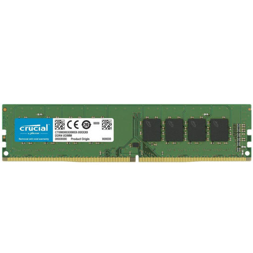 رم دسکتاپ DDR4 تک کاناله 2666  مگاهرتز کروشیال مدل RAM CRUCIAL CL17 ظرفیت 16 گیگابایت