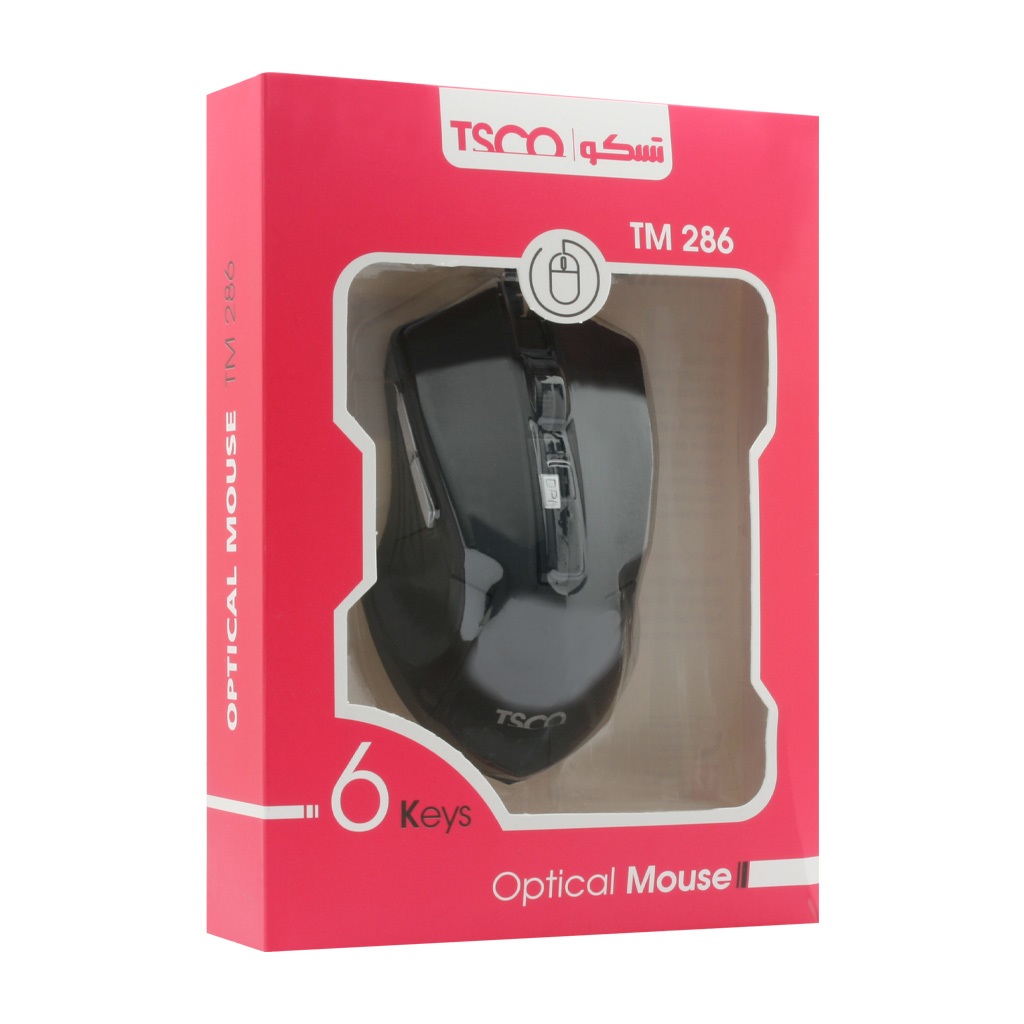 ماوس سیم دار تسکو مدل MOUSE TSCO TM-286