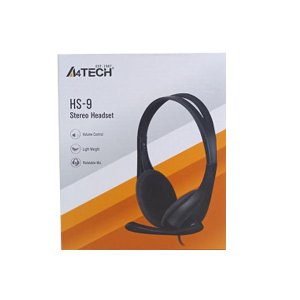 هدست سیم دار ایفورتک مدل HEADSET A4TECH HS-9