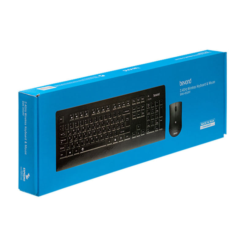 کیبورد و ماوس بدون سیم بیاند مدل KEYBOARD MOUSE BEYOND KM-4550