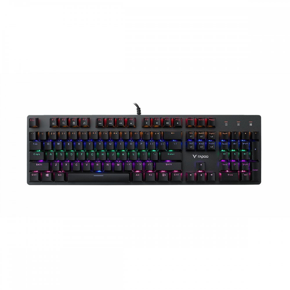 کیبورد مخصوص بازی رپو مدل KEYBOARD GAMING RAPOO V-500 SE RGB