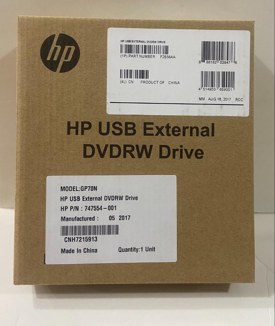 خرید بهترین درایو نوری اکسترنال اچ پی مدل HP USB EXTRENAL DVD/RW GP-70
