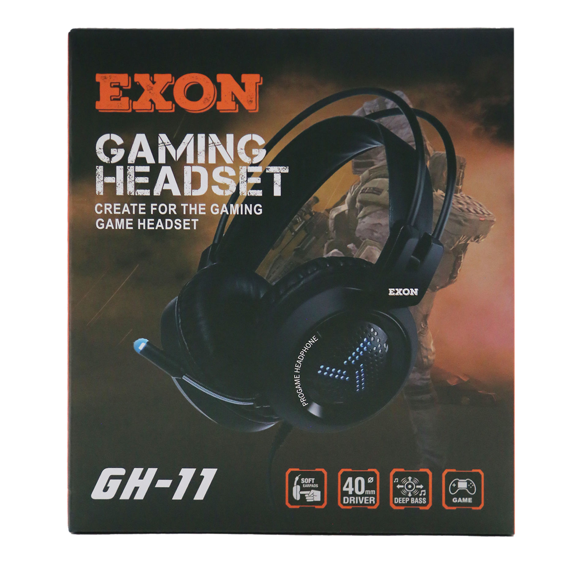 هدست مخصوص بازی اکسون مدل HEADSET GAMING EXON GH-11