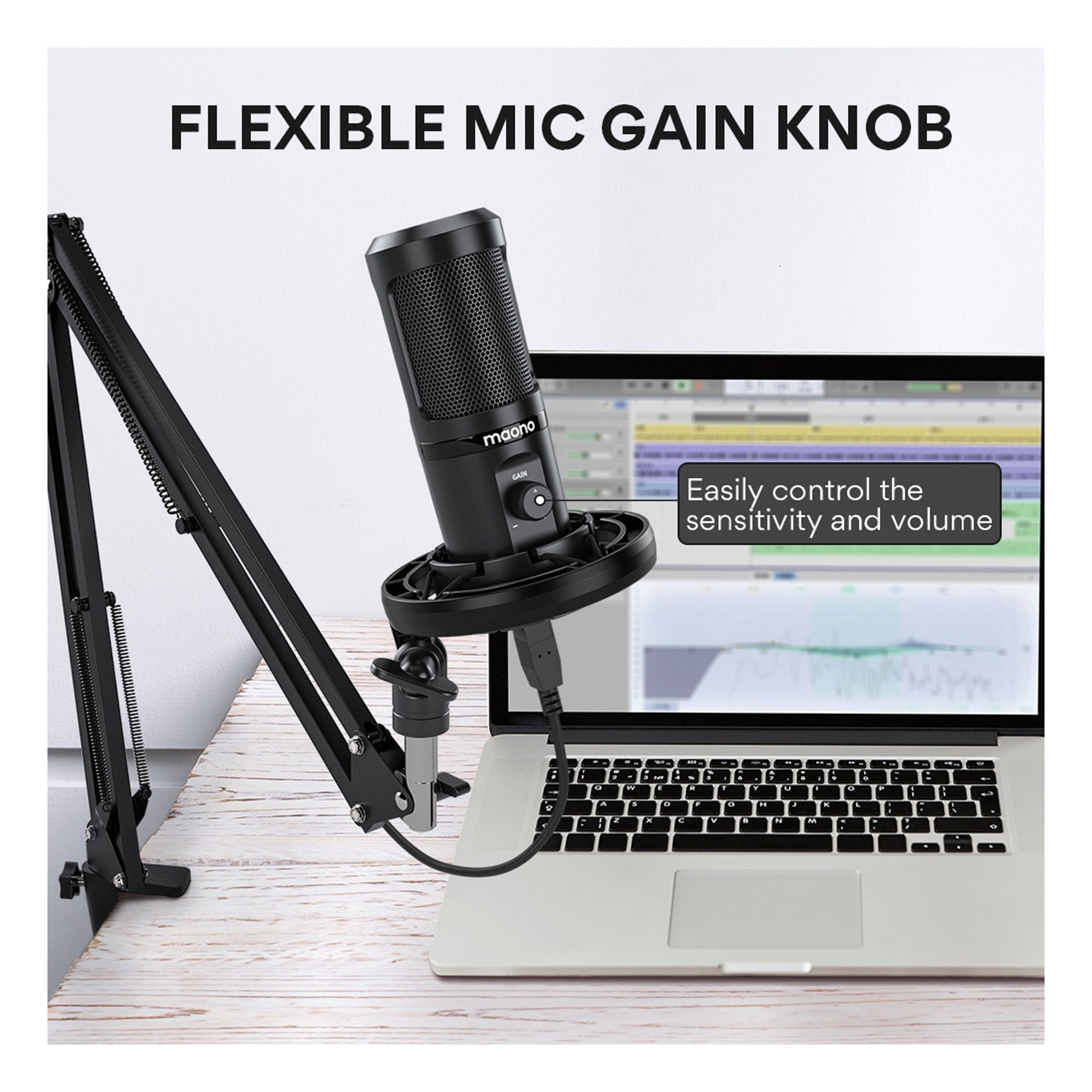 میکروفون استودیویی ماونو مدل MICROPHONE MAONO AU-PM461 S