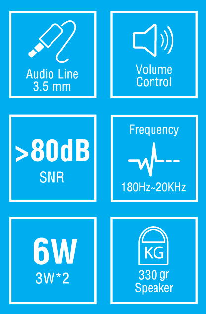 اسپیکر دسکتاپ سیم دار بیاند مدل SPEAKER BEYOND BZ-2065