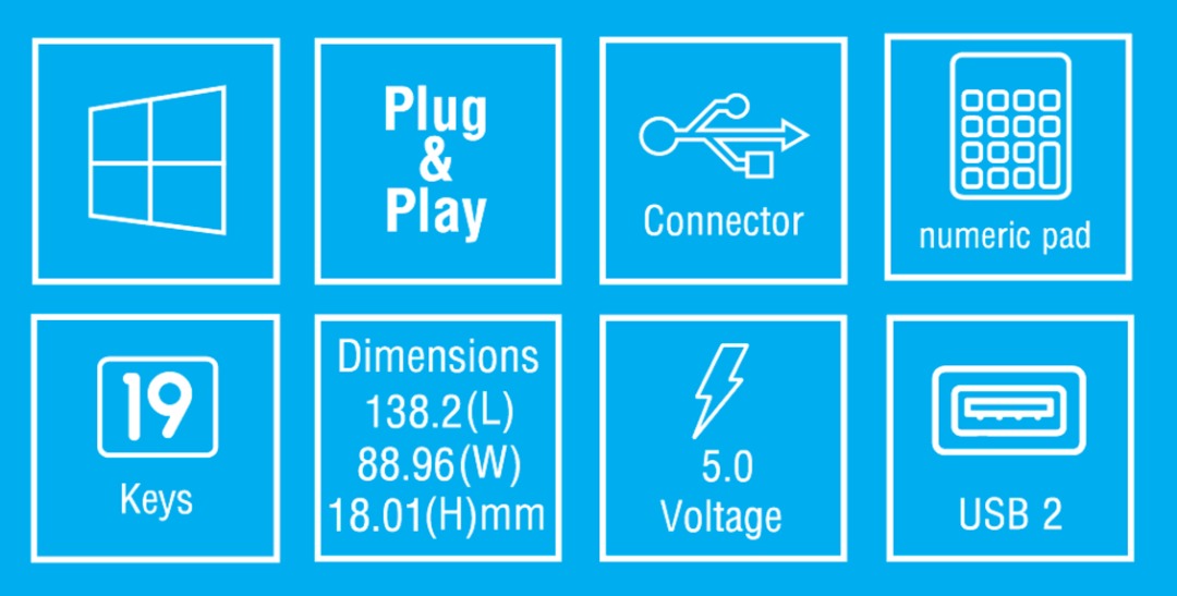 صفحه کلید اعداد بیاند مدل NUMPAD BEYOND BA-650