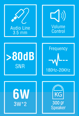 اسپیکر سیم دار دسکتاپ بیاند مدل SPEAKER BEYOND BZ-2055